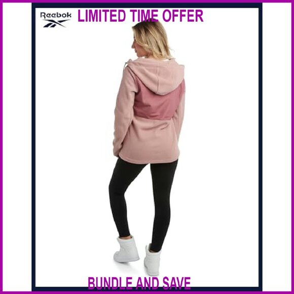 Lightweight Polar Fleece Zip Hooded Jacket - Women's Active Outerwear - Picture 8 of 8